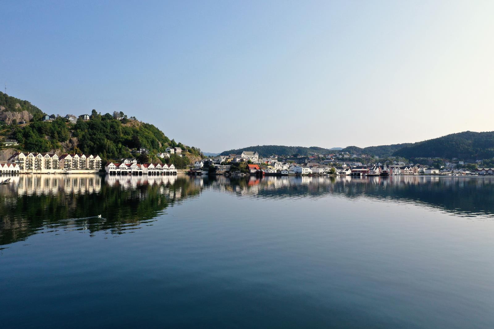 Blick auf Flekkefjord