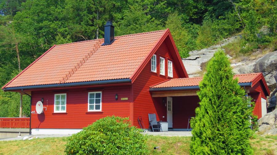 Ferienhaus Fjordsyn in Björnevag bei Farsund