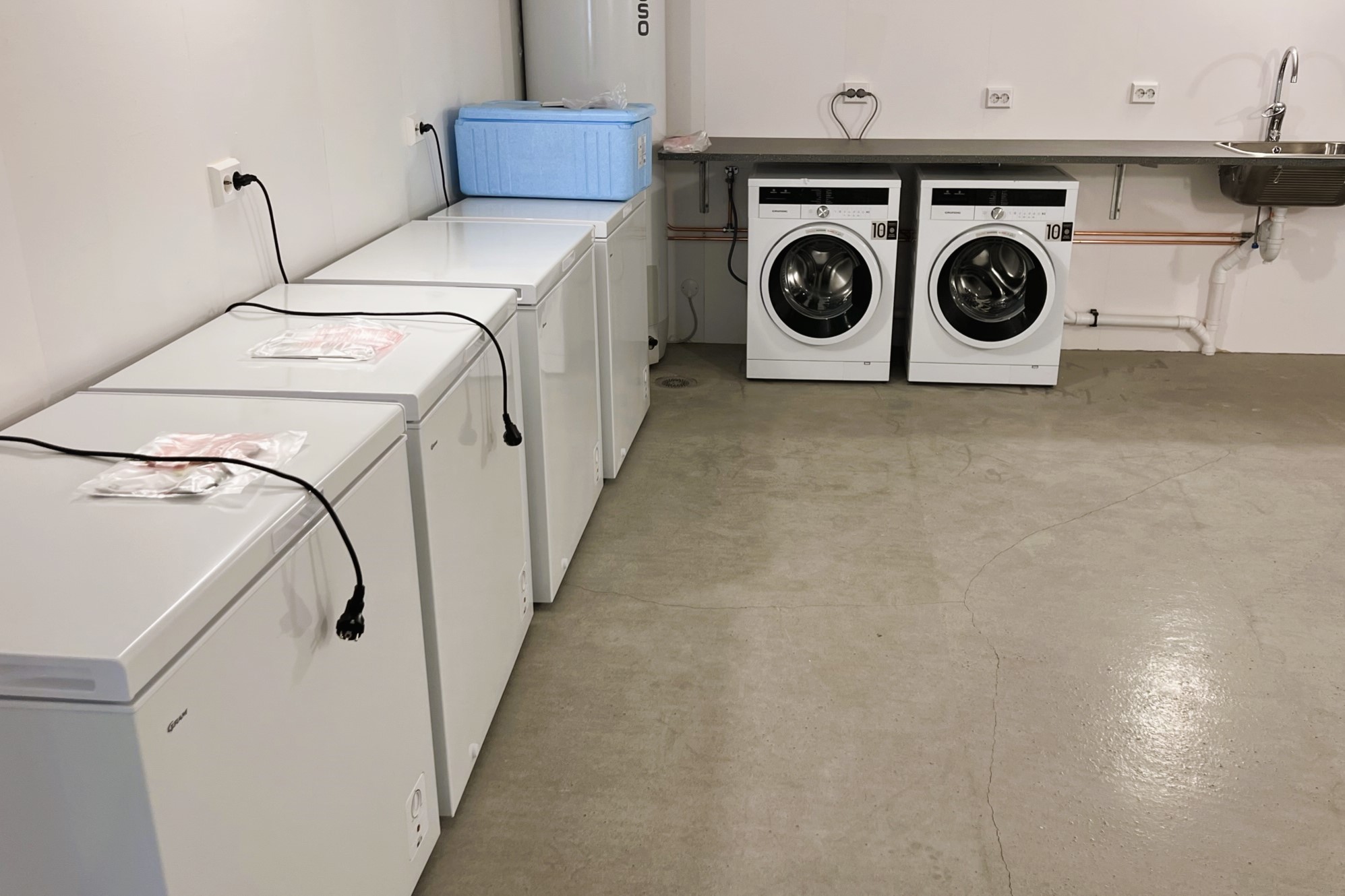 Wasch- und Gefrierhaus im Wirtschaftsgebäude