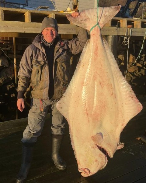 Heilbuttfänge sind hier an der Tagesordnung