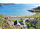 Blick auf die Meeresbucht