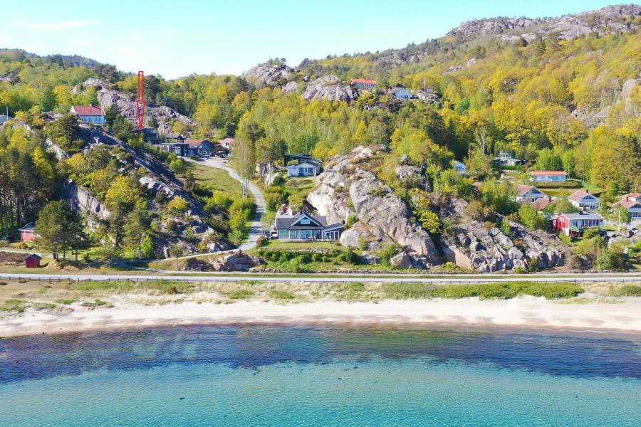 die Lage des schicken Hauses