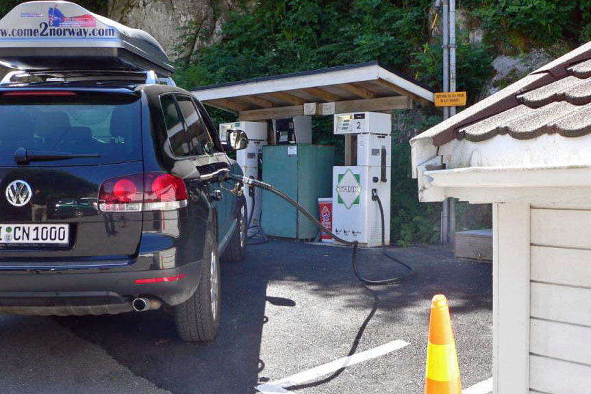 Pkw Tankstelle Rasvag nur Kartenzahlung