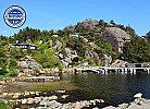 Nils Hytte bei Sirevåg-Hellvik, Sundufer nördl. Eigeroya u. Egersund