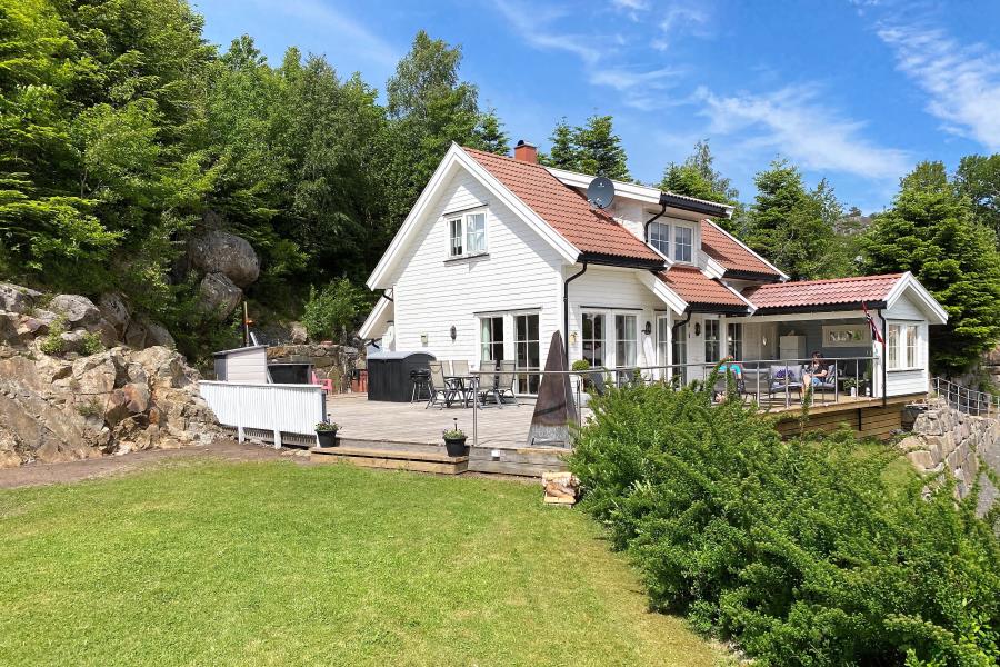 das private gepflegte Grundstück