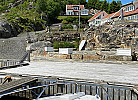 Blick vom Bootsanleger zum Haus