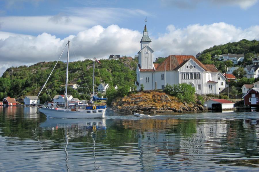 Hidras Wahrzeichen - Kirkehavn Kirche