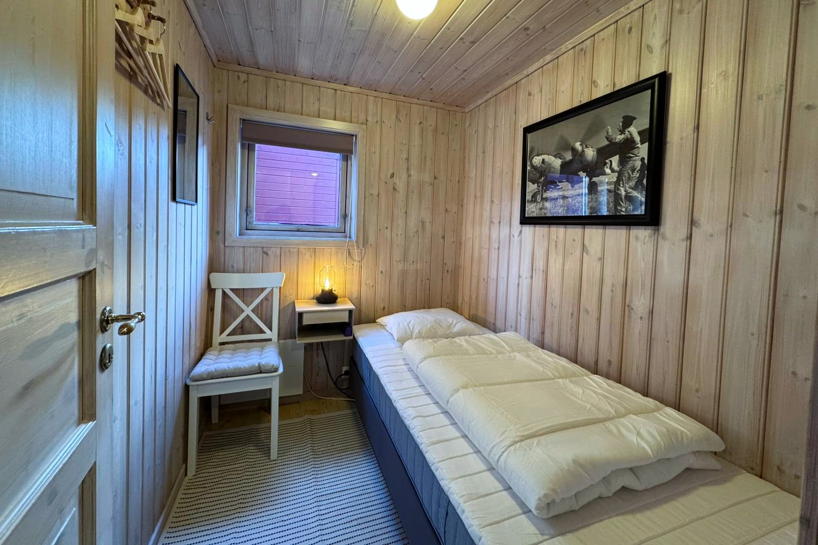 Schlafzimmer 1 mit Einzelbett im EG