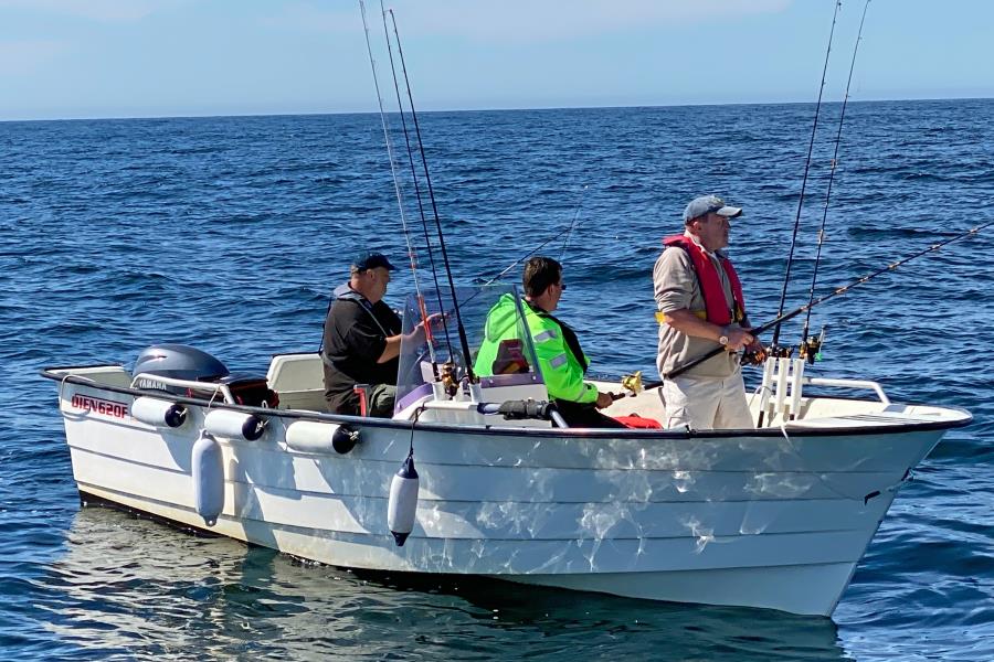 20 Fuß Boot vor Hidra