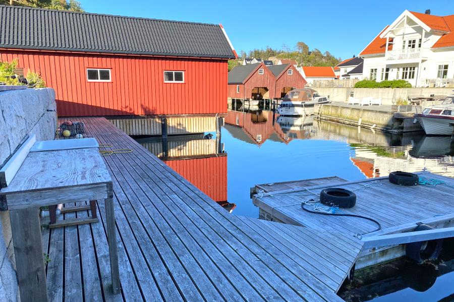 der private Bootsplatz