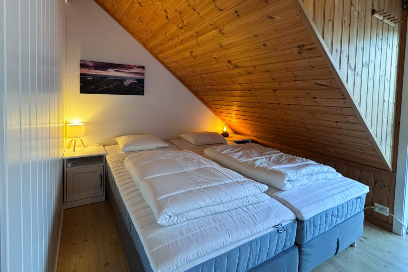 Schlafzimmer 3, 2 neue Betten, zusammenstellbar als Doppelbett