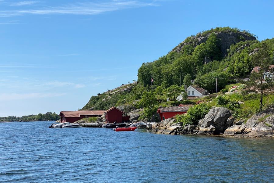 der kleine Ort Lyngsvag