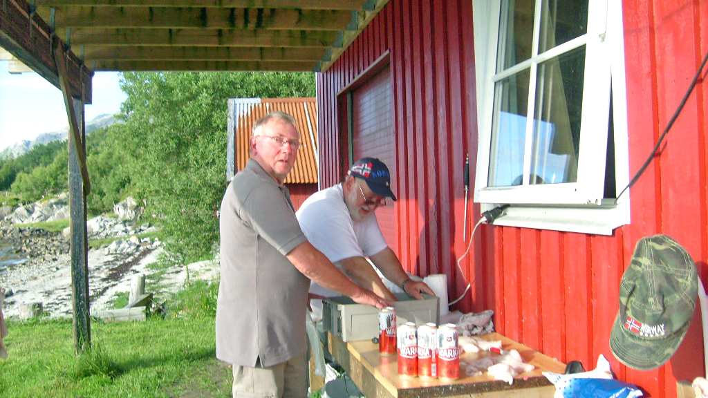 Fischreinigung am Haus