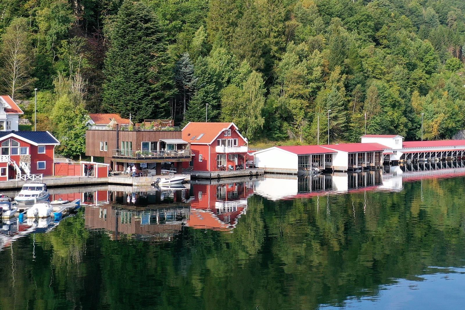Blick auf Fagerstrand