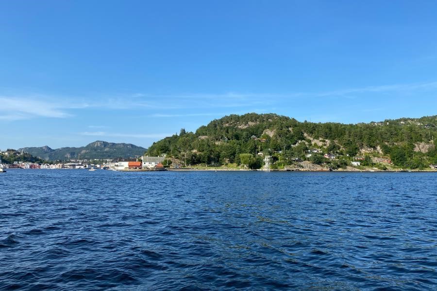 Blick auf Flekkefjord