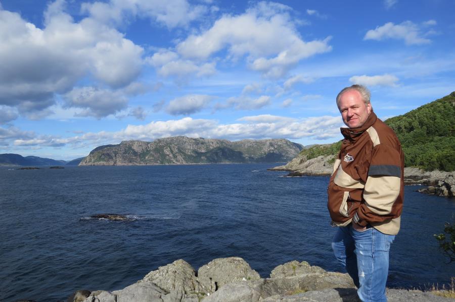 Blick von Varnes auf Eidsfjorden