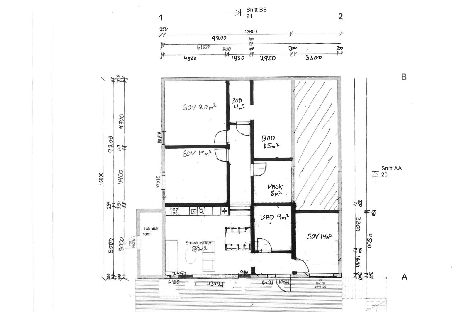 Skizze Raumaufteilung