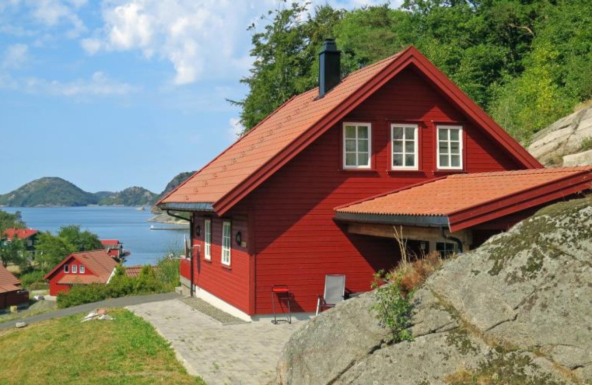 Ferienhaus Fjordsyn in Björnevag bei Farsund