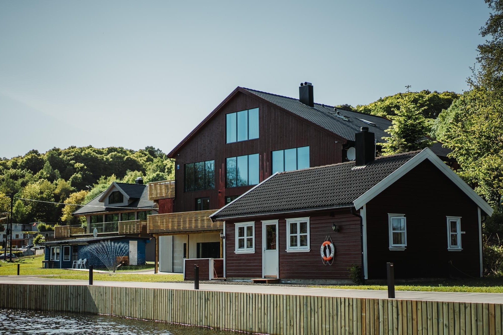 neue Steganlage vor den Fjordhytten