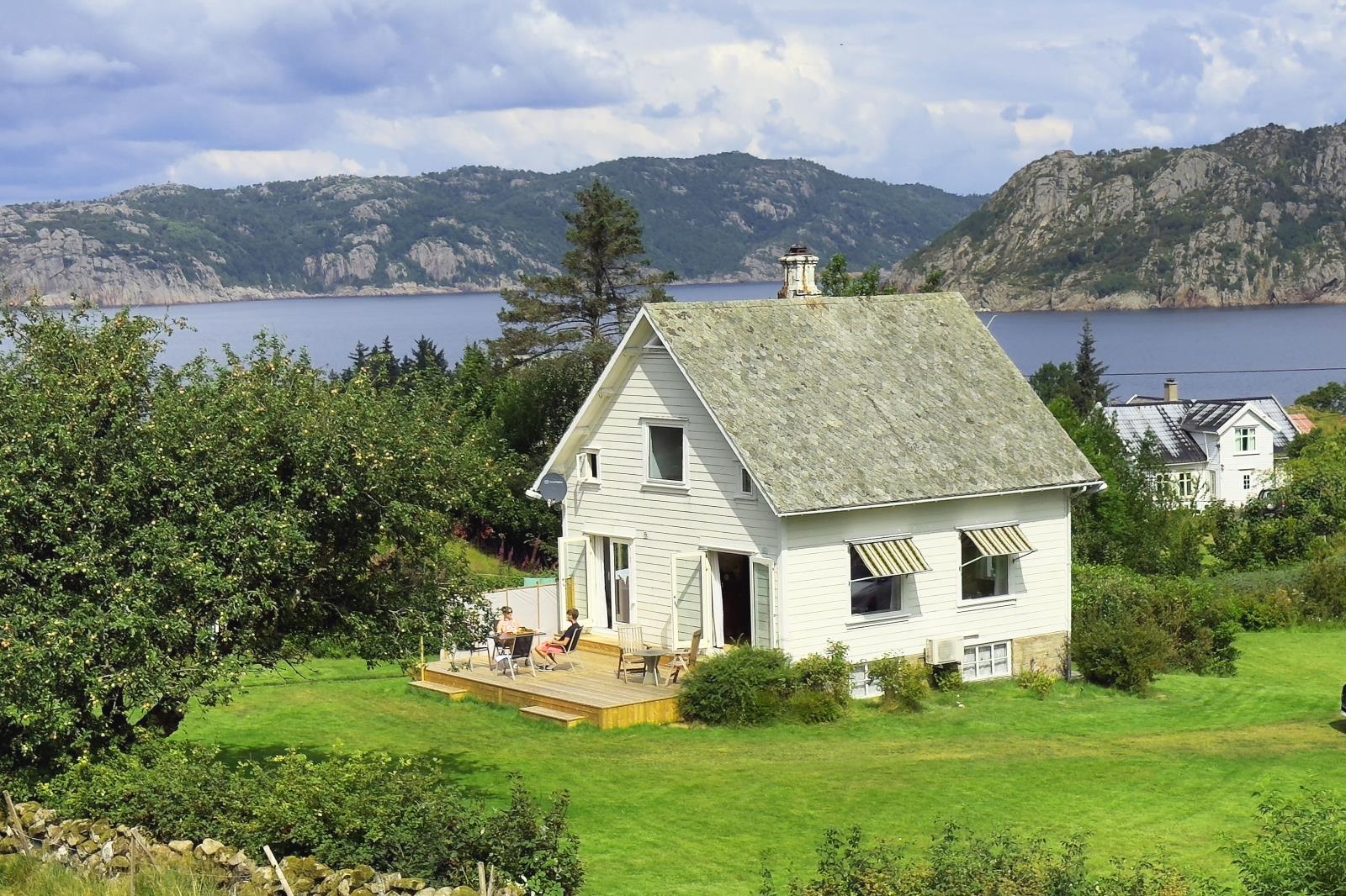 Ferienhaus Ellestranda bei Sigersvoll-Farsund, perfekt für das Uferangeln