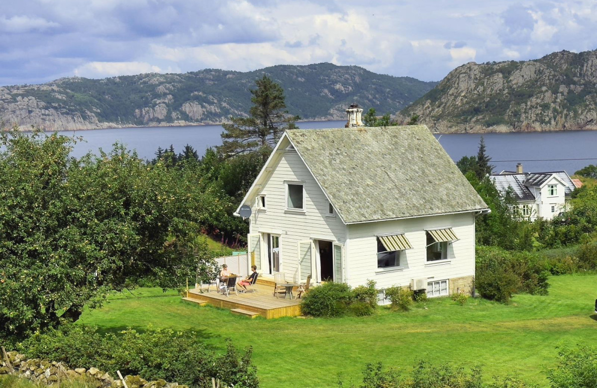 Ferienhaus Ellestranda bei Sigersvoll-Farsund, perfekt für das Uferangeln