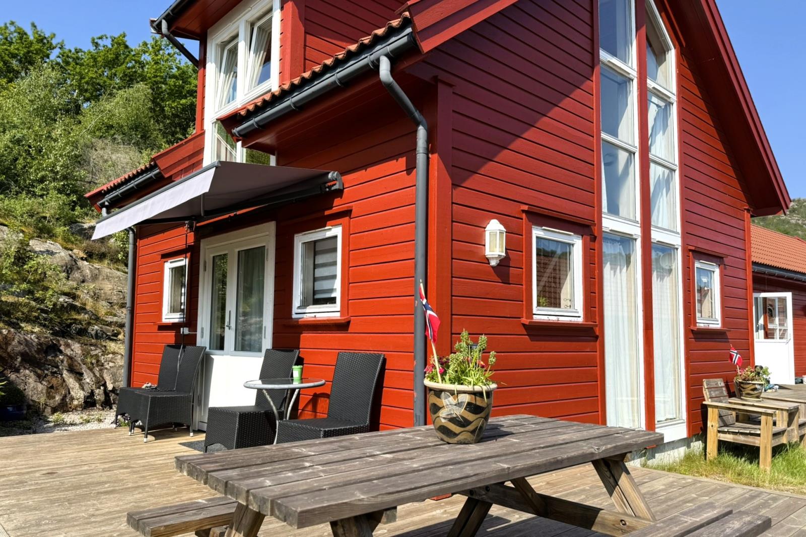 Ferienhaus Ramsland Brygge 5. Wählen Sie aus:  Führerscheinfreies Boot Vest oder ein Oien 620