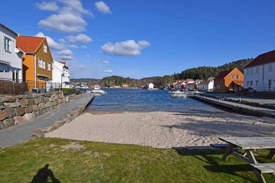 der kleine Strand auf Furuholmen