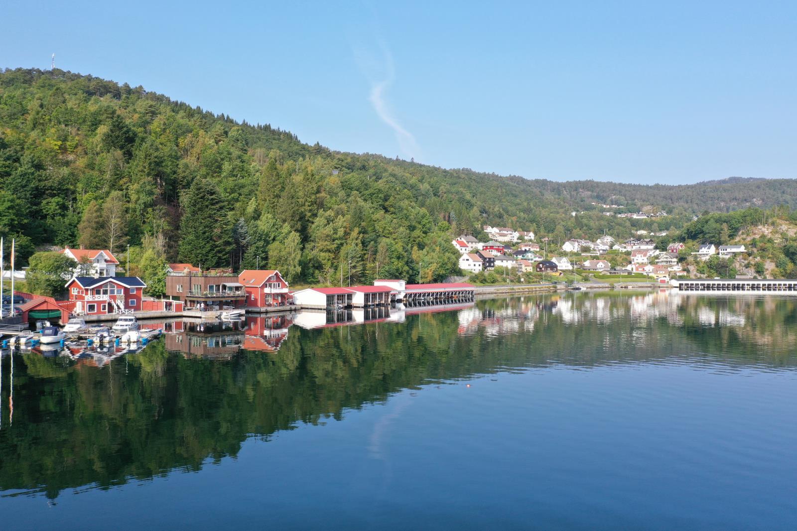 Blick auf Fagerstrand