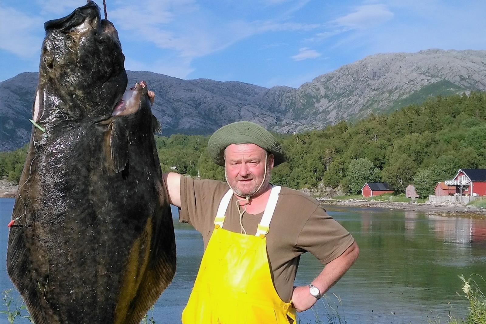 Ferienhaus Stokkasjoen, Heilbutt, 192 cm, 77 KG