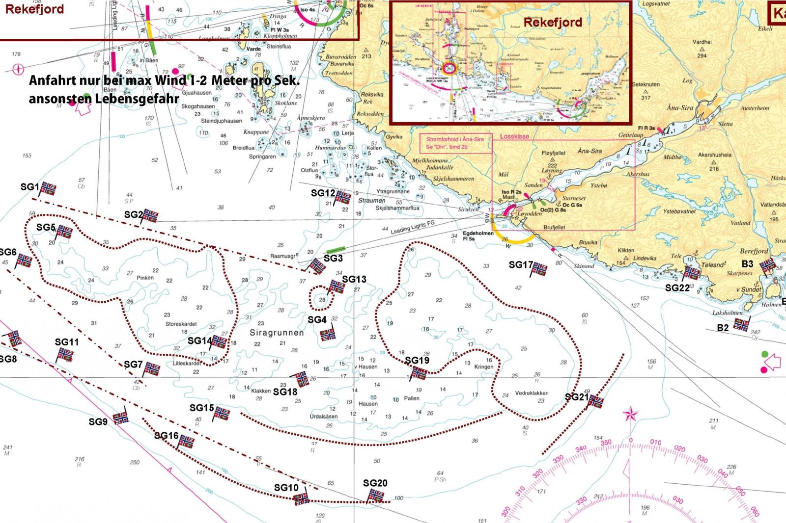 Siragrunnen, nur bei gutem Wetter 