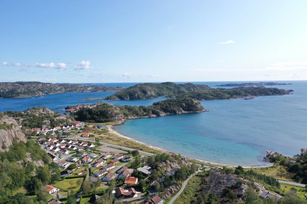 links, Blick auf Njervesanden