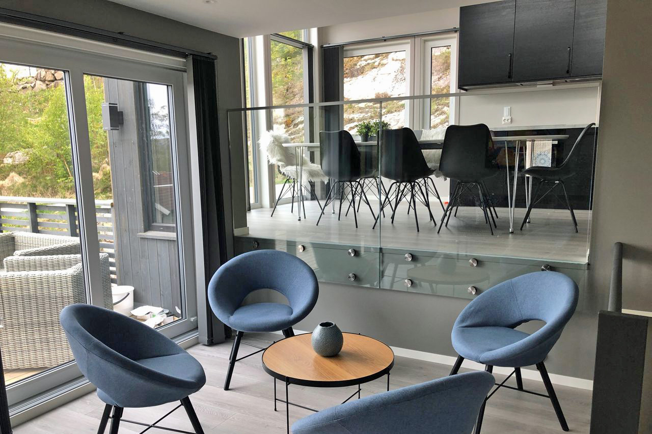 die offene Wohnbereich