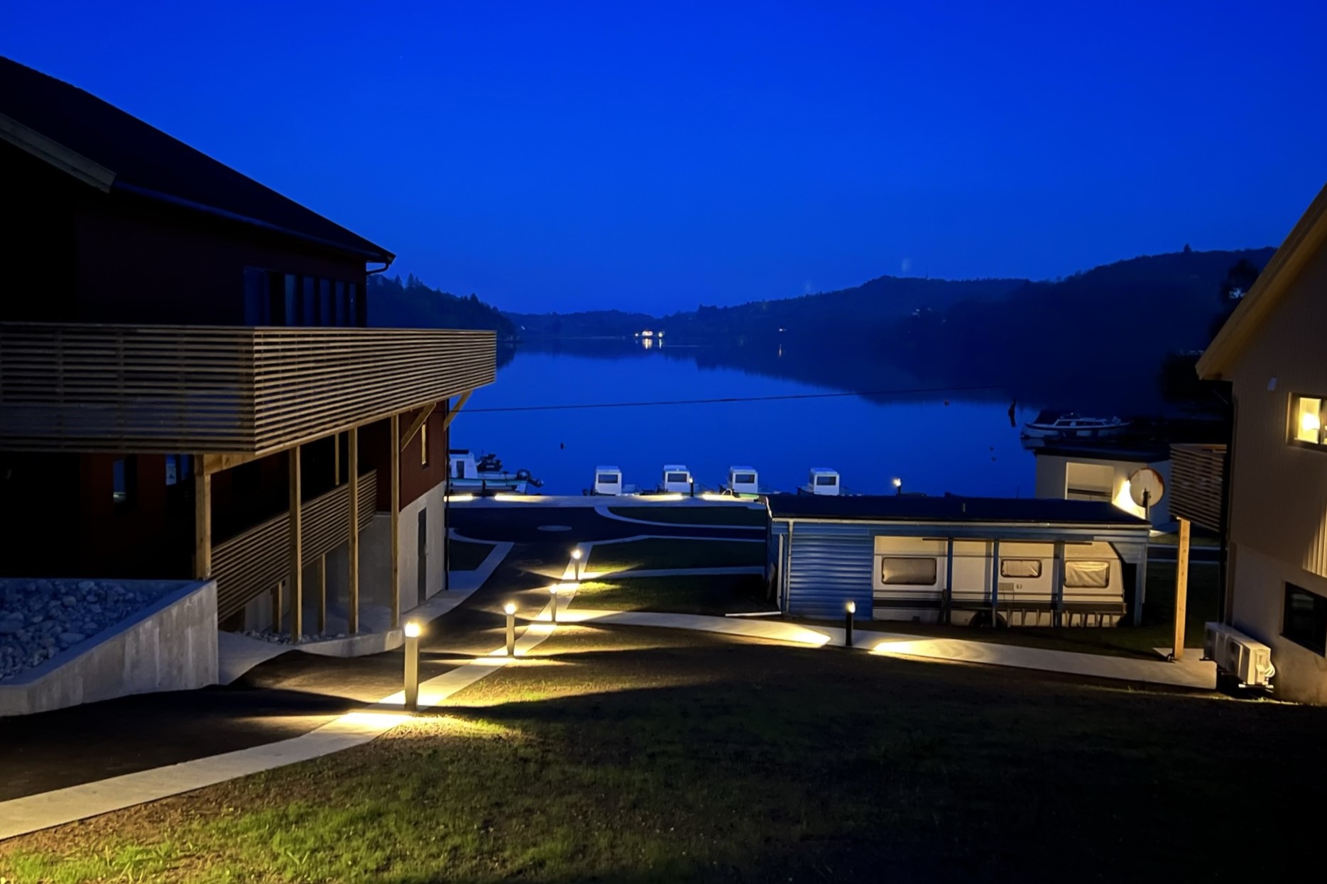 auch Nachts gut beleuchtet