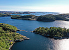 durch die Fjorde mit dem Boot nach Farsund