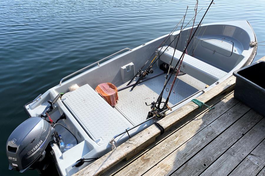 das 16 ft Boot mit 25 PS E-Start