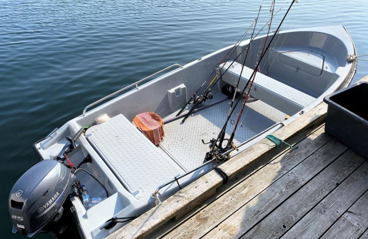 das 16 ft Boot mit 25 PS E-Start