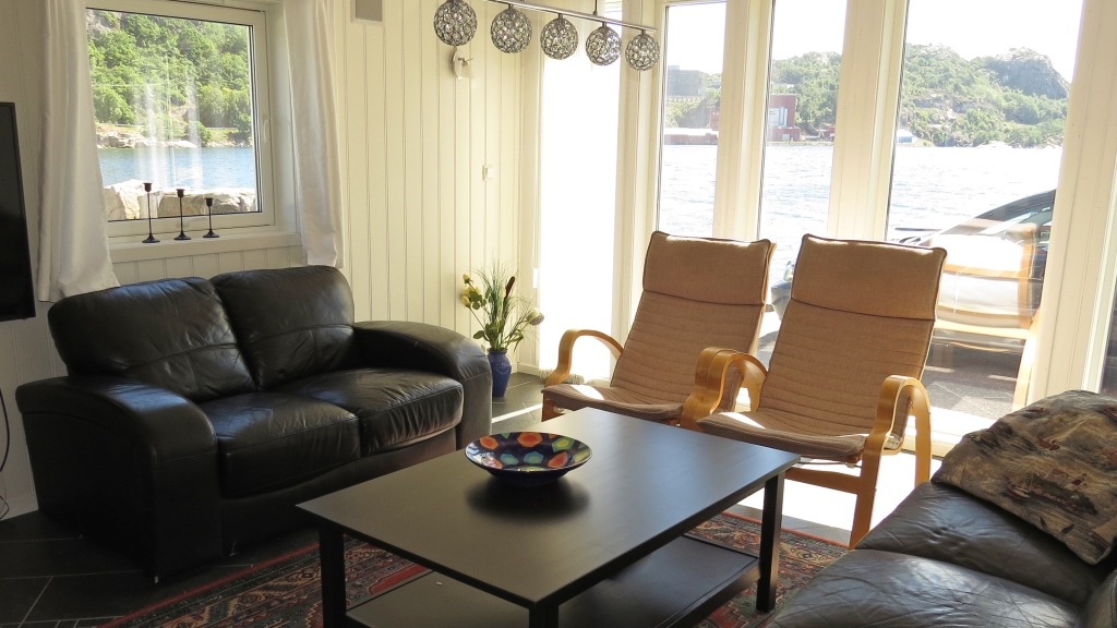 gemütliche Sitzgruppe aus Leder