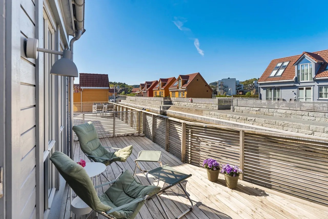 Sonnige Terrasse