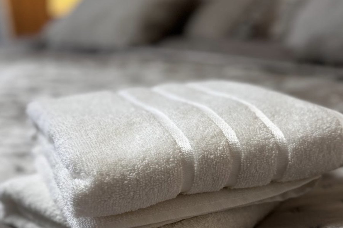 Handtücher und Bettbezüge buchbar