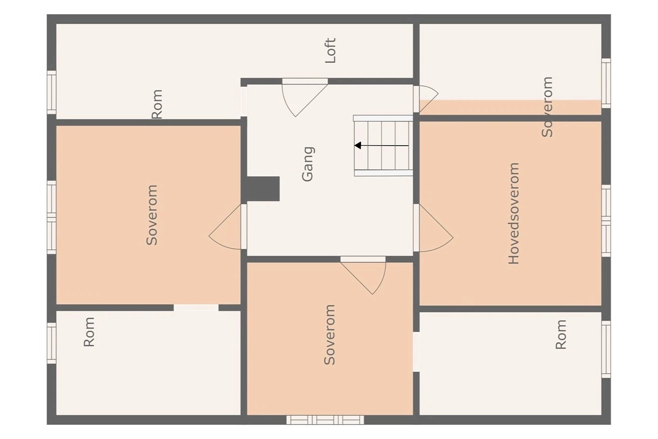 Plan OG, alle Schlafzimmer werden vor Saisonbeginn renoviert, Bilder folgen