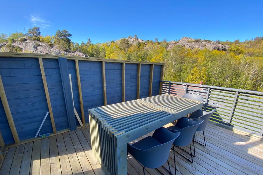 die große Dachterrasse